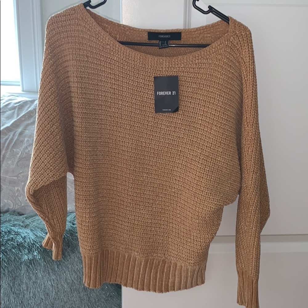 NWT! Forever 21 Off the Shoulder Sweater